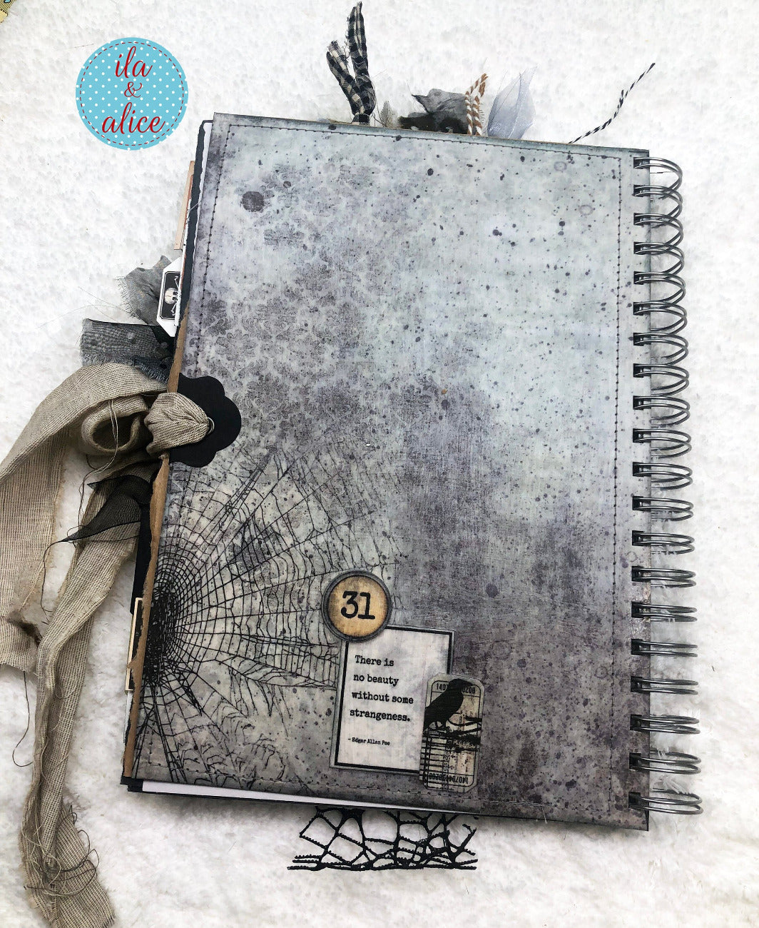 Creepy Witches Halloween Junk Journal with Ghosts & Ghouls Journal ila & alice