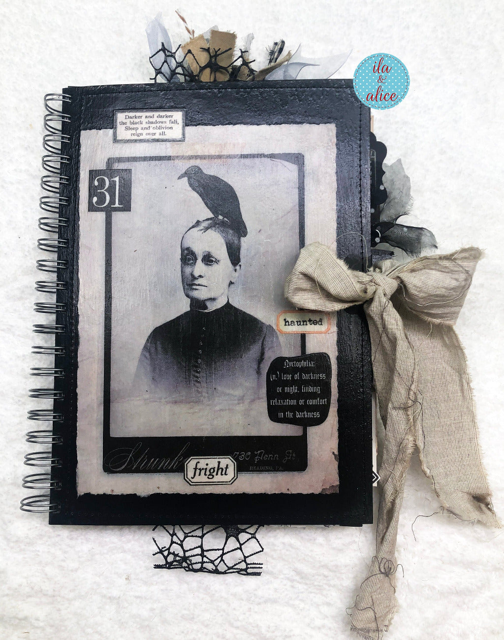 Macabre Witch Halloween Junk Journal with Ghosts & Ghouls Journal ila & alice