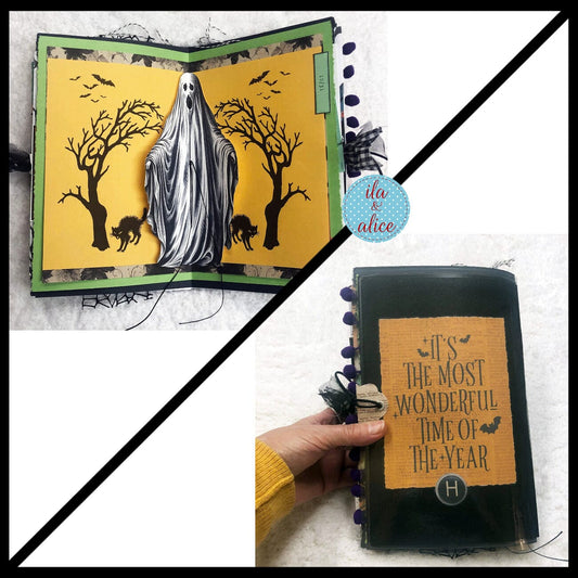 Ghosts in Spooky Town Halloween Junk Journal #3 Journal ila & alice
