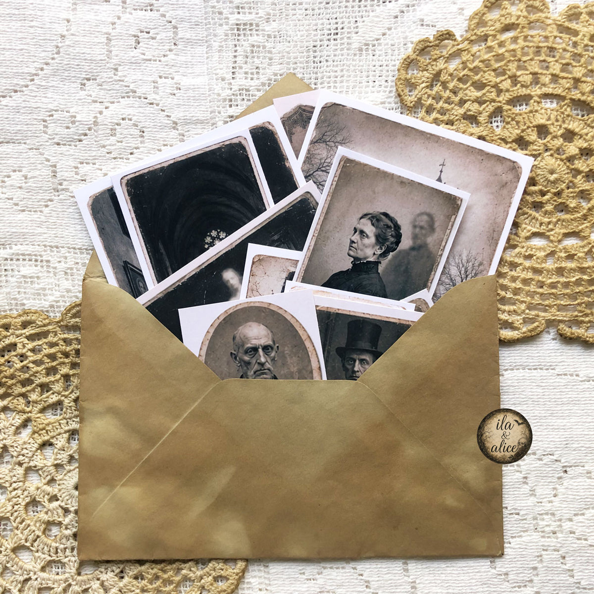 Spirit Visitors: Drawer No. 5 | Haunted Victorian Photo Ephemera Pack
