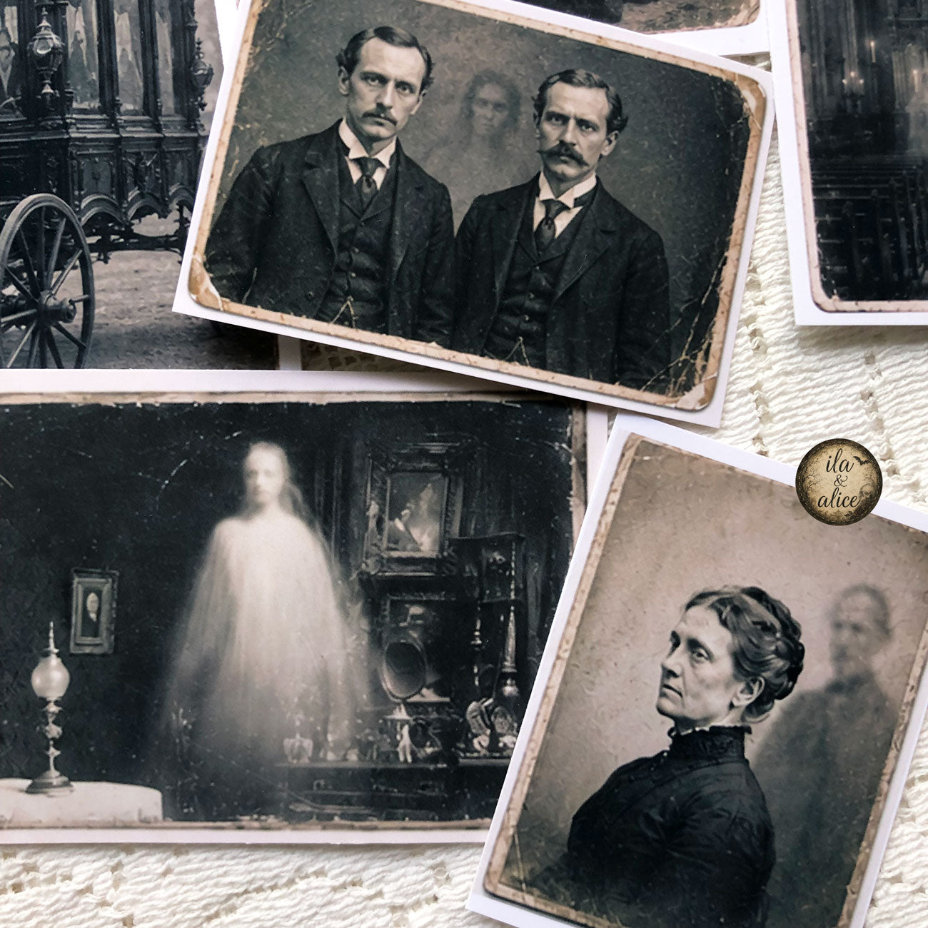 Spirit Visitors: Drawer No. 5 | Haunted Victorian Photo Ephemera Pack