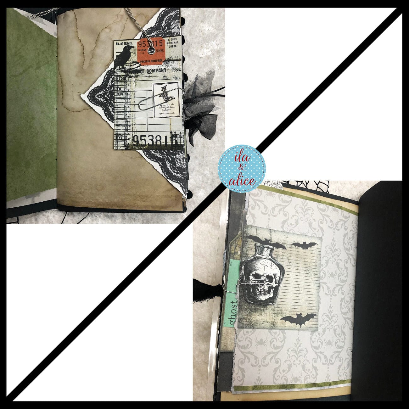 A Night of Fright Halloween Junk Journal #1 Journal ila & alice