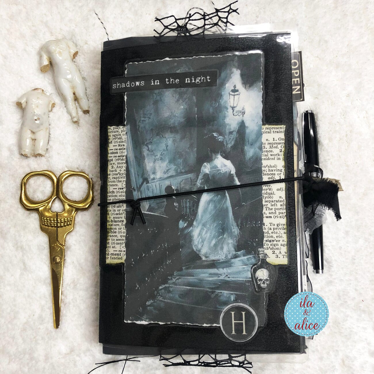 Dark Sinister Night Halloween Junk Journal #2 Journal ila & alice