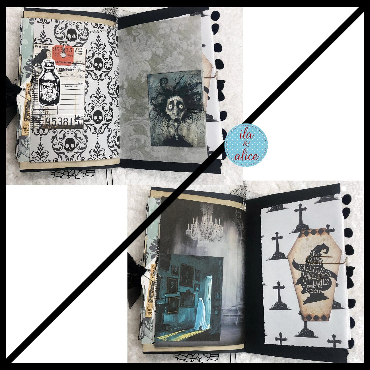 Scary Spooky Screams Halloween Junk Journal #2 Journal ila & alice