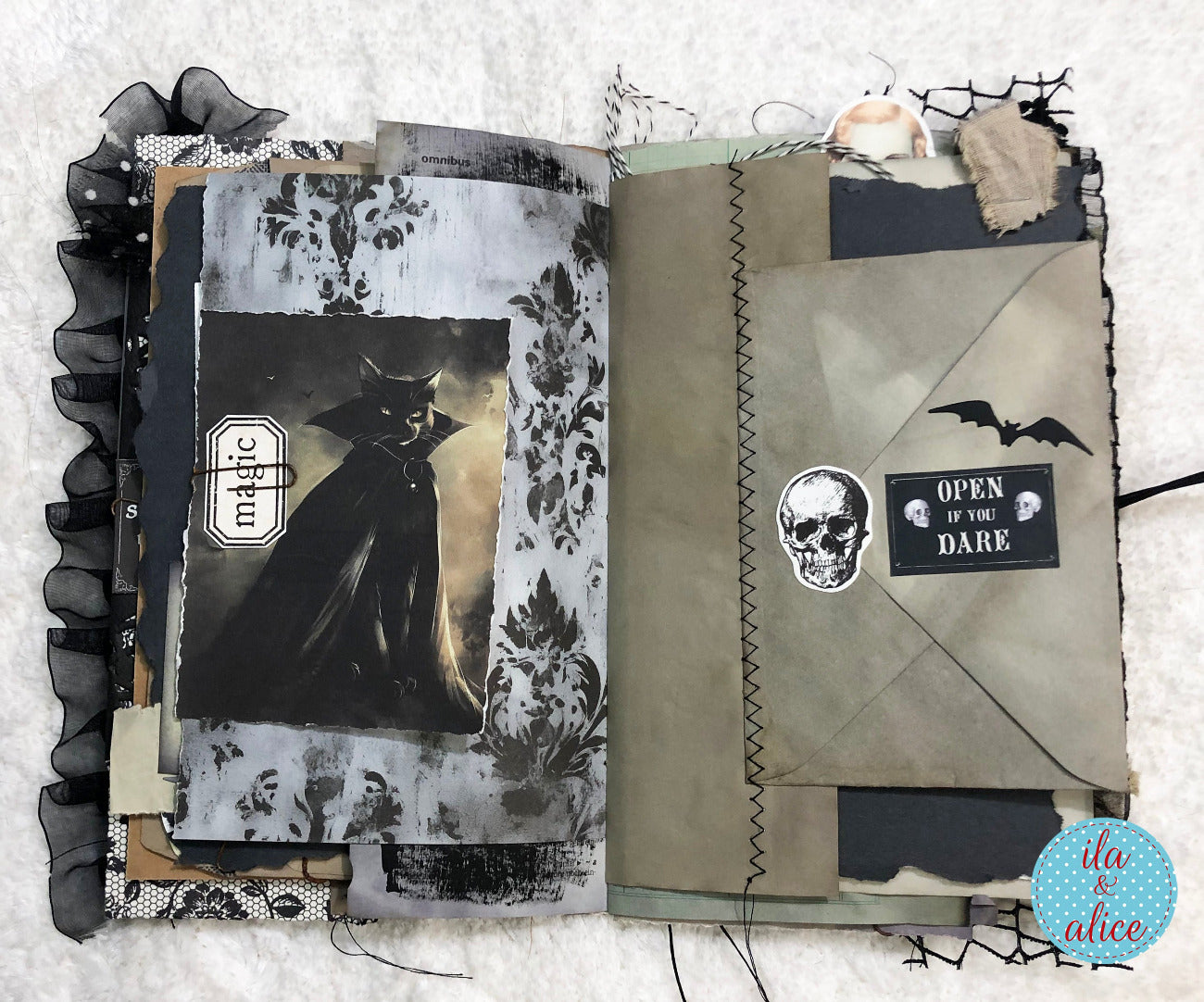 Dark and Spooky Witch Halloween Junk Journal #1