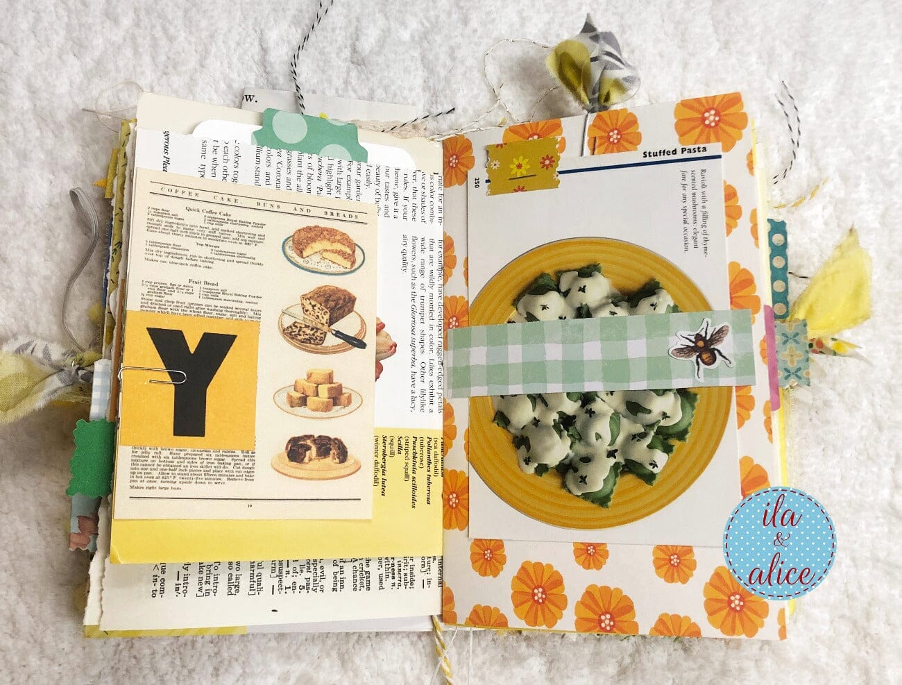 BIG Chunky Yellow Themed Junk Journal (from YouTube) Journal ila & alice