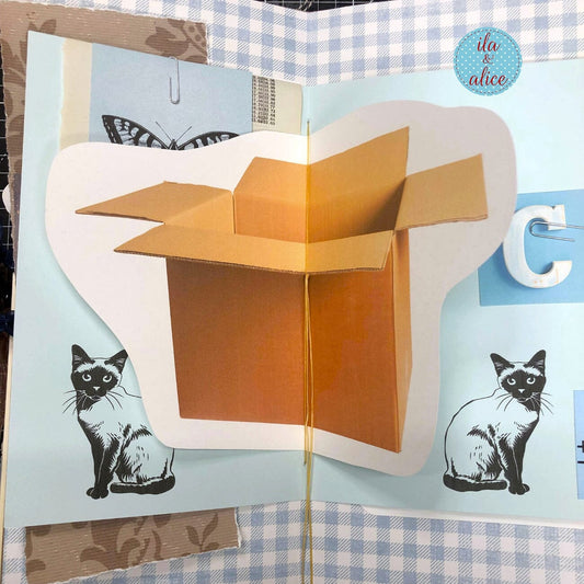 Siamese Cat Junk Journal- Soft Cover with Side View Journal ila & alice