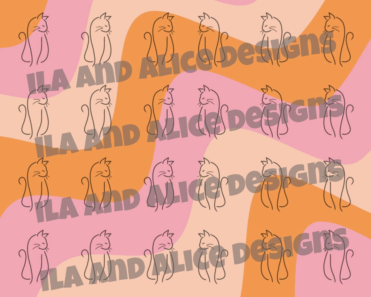 Digital Cat Junk Journal Paper-Pink-5 Papers Journal ila & alice