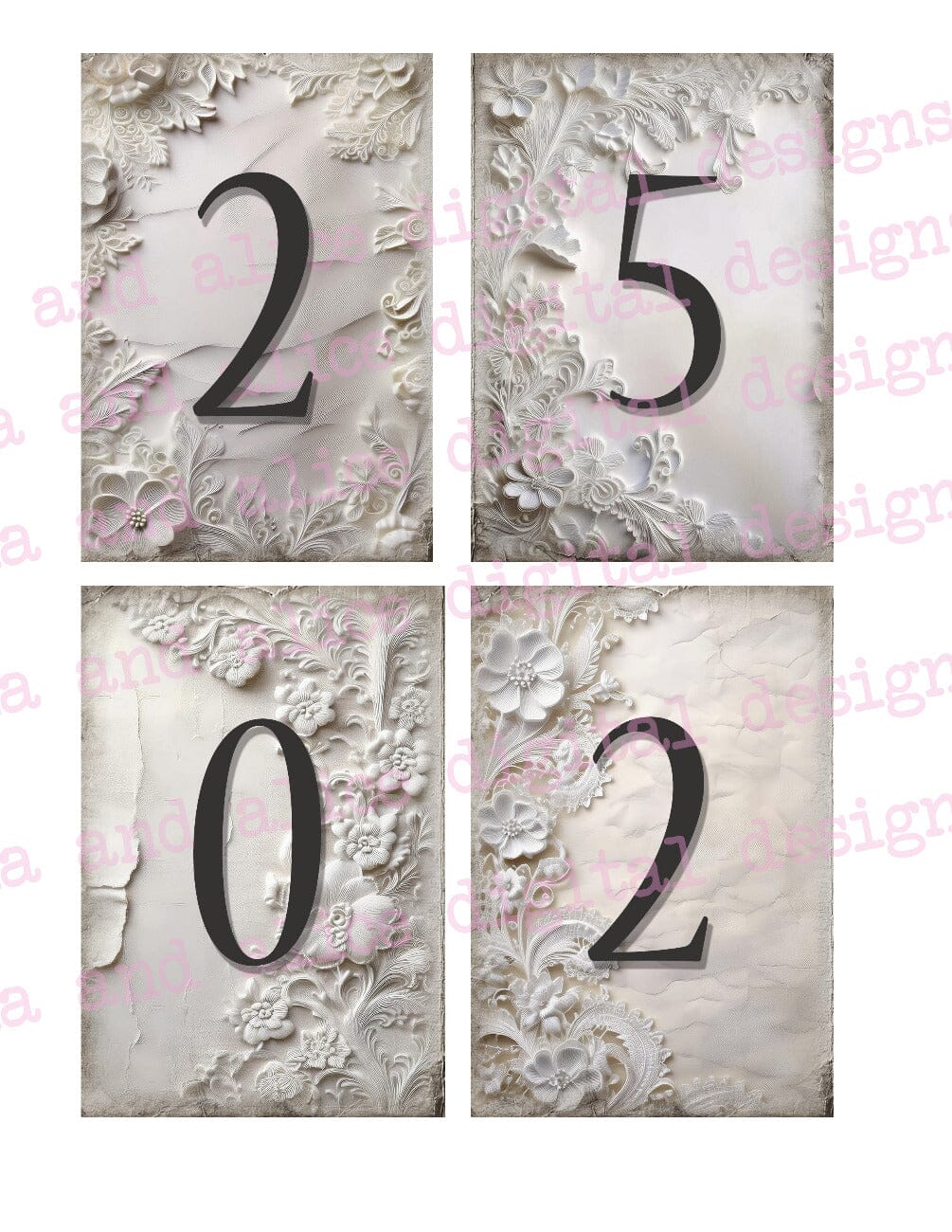 Digital Winter Junk Journal Ephemera Kit (from YouTube) Journal ila & alice
