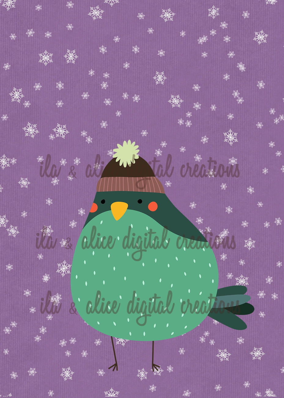 Woodland Creatures in the Winter Postcards Post Cards ila & alice