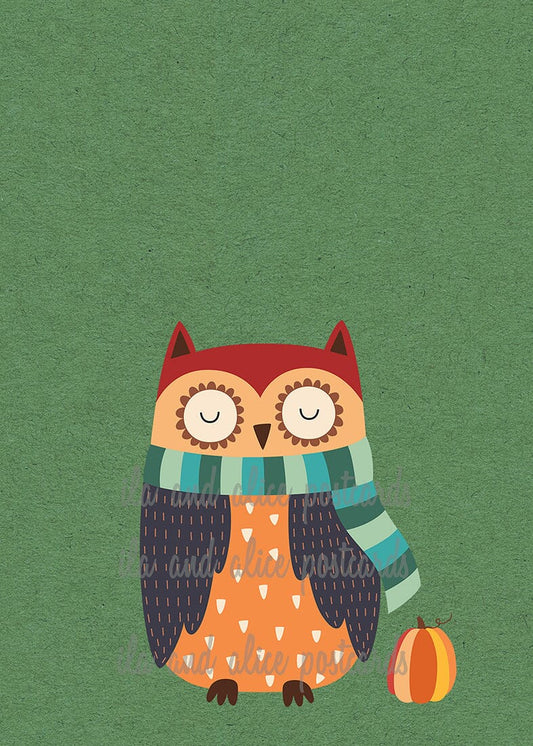 Autumn Woodland Animal Postcards Post Cards ila & alice