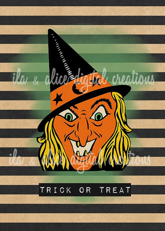 Retro Halloween Postcards Post Cards ila & alice