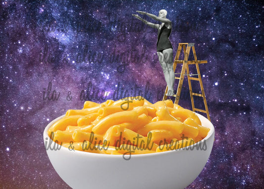 Sci-fi Collage Art Postcards Post Cards ila & alice