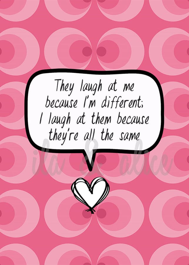 Weird is Good Postcards Post Cards ila & alice