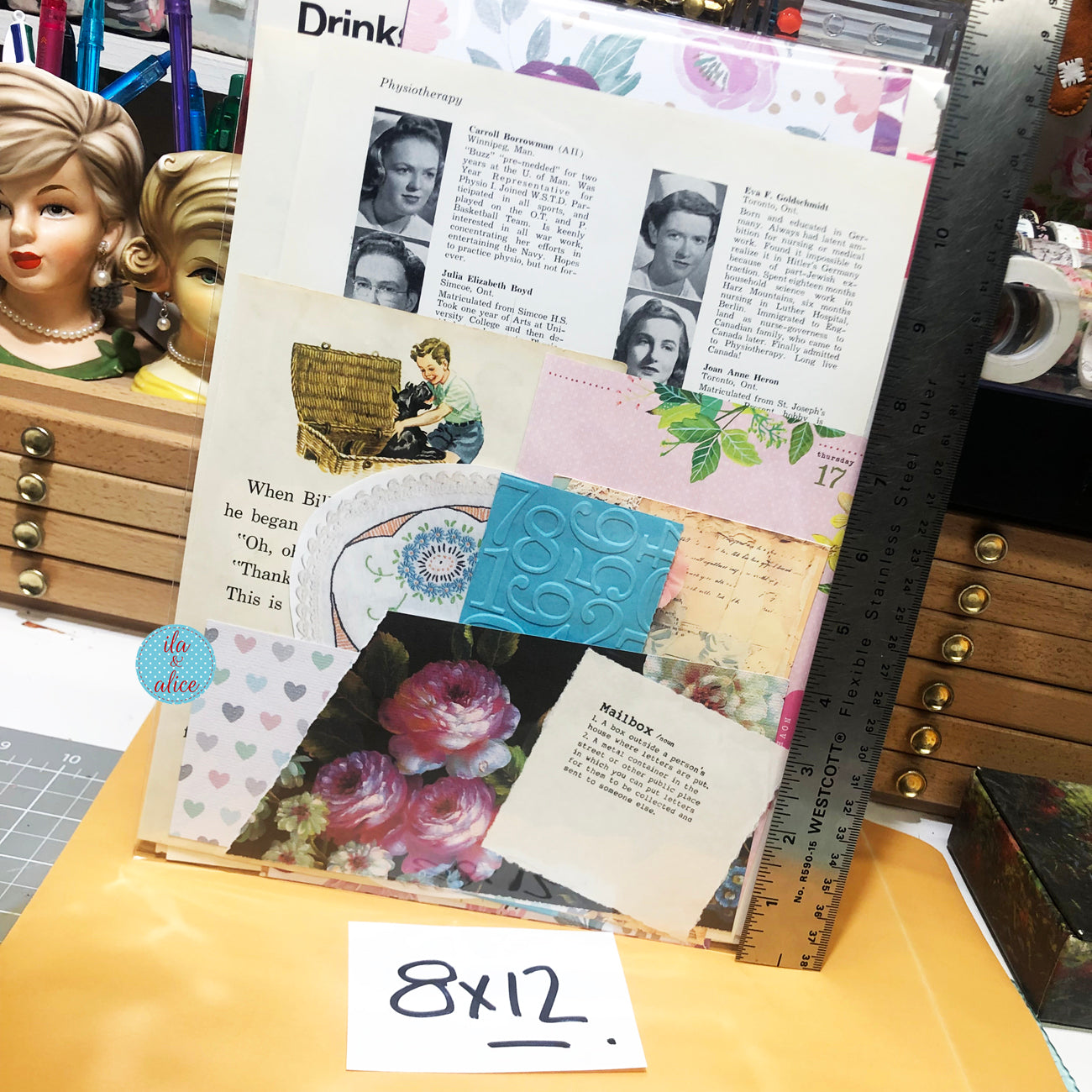 Collected Curiosities No. 10 – Sweets & Scribbles Mix (8×12)