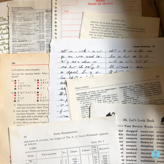 Vintage Text & Type Paper Pack