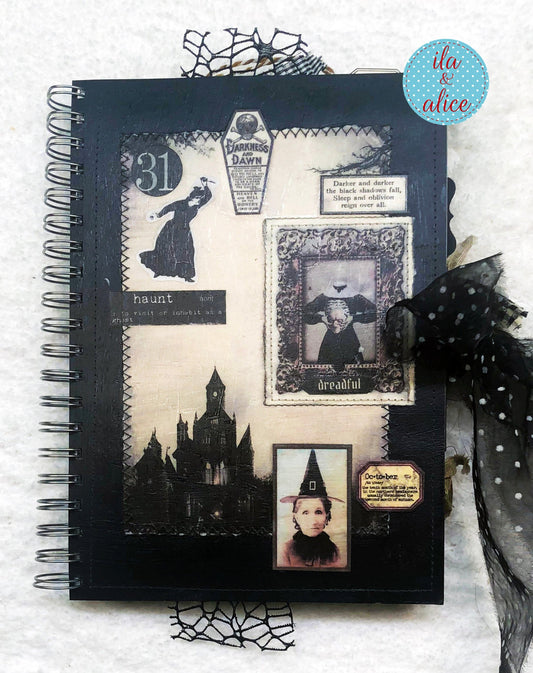 Spooky & Eerie Halloween Junk Journal Filled with Ghosts & Ghouls Journal ila & alice 