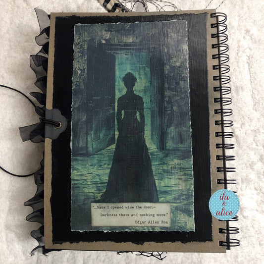 Ghoulish Dark Academia Junk Journal for Halloween Journal ila & alice 