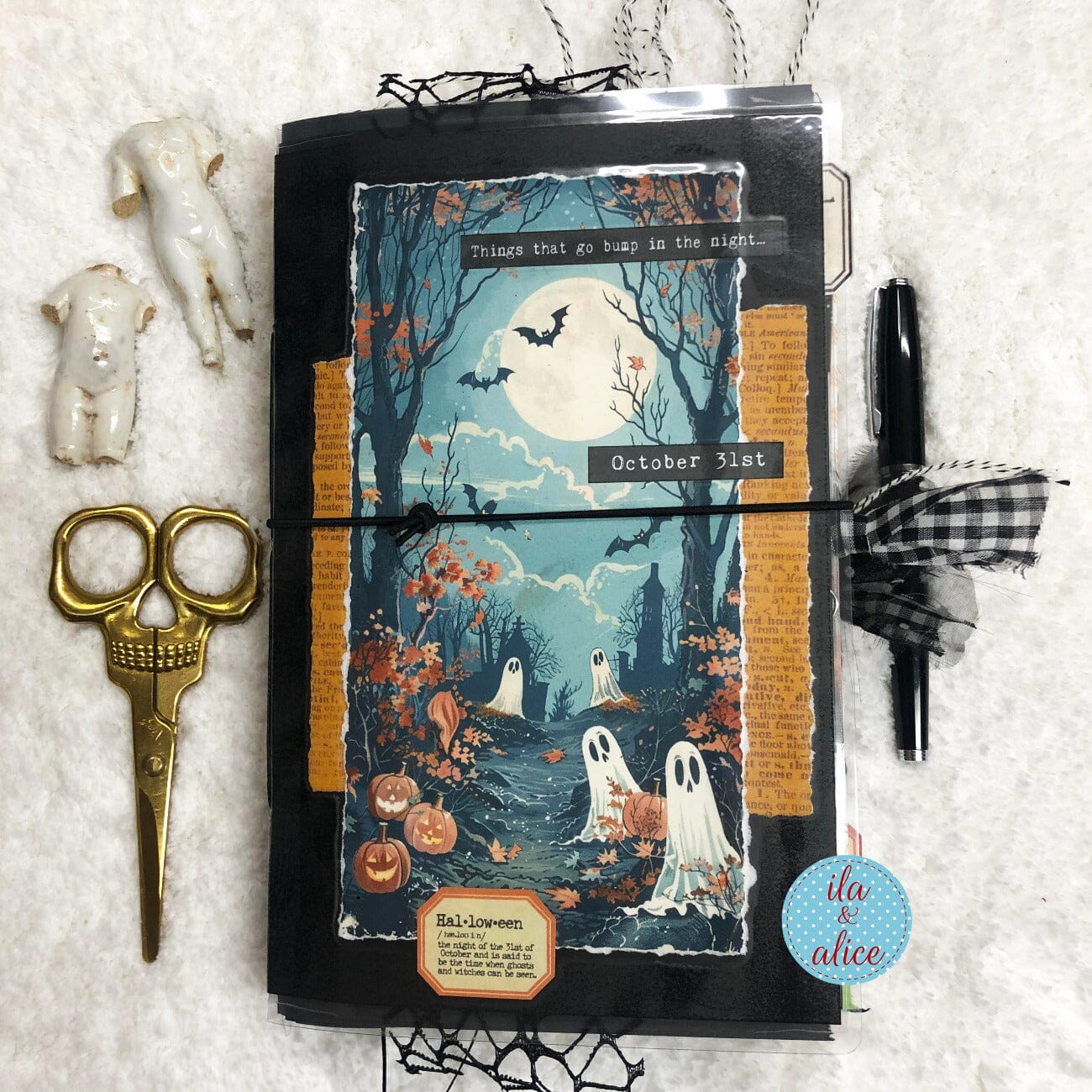 Ghosts in Spooky Town Halloween Junk Journal #2 Journal ila & alice 