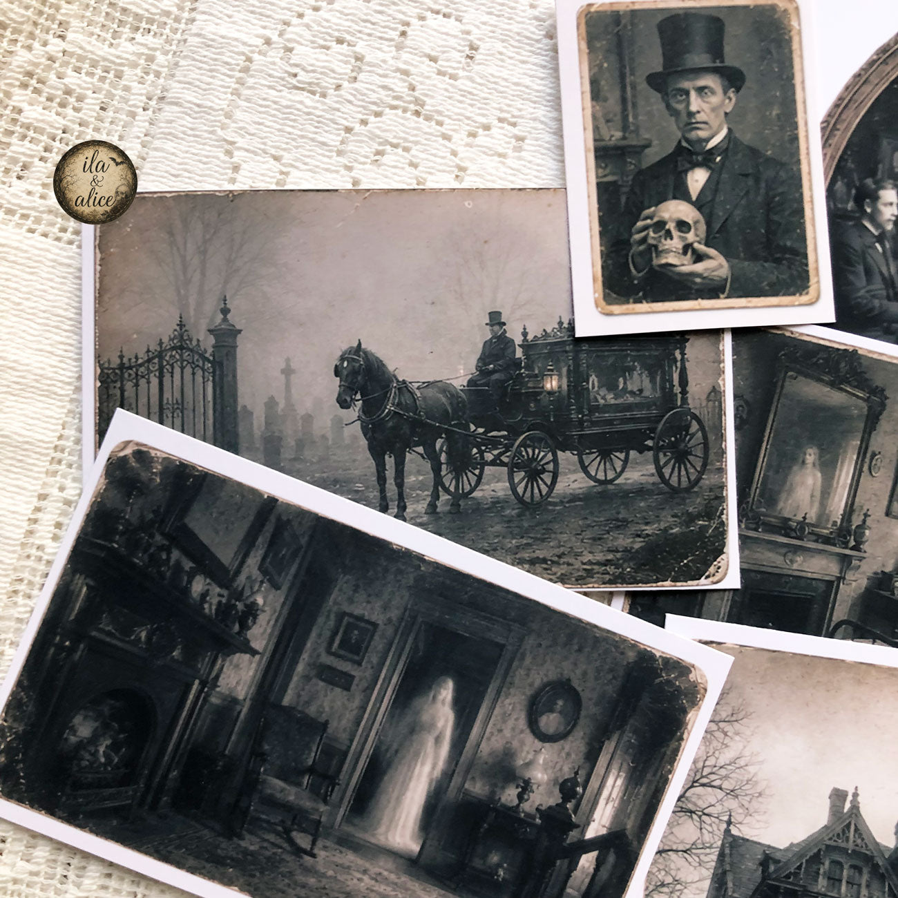 Spirit Visitors: Drawer No. 5 | Haunted Victorian Photo Ephemera Pack