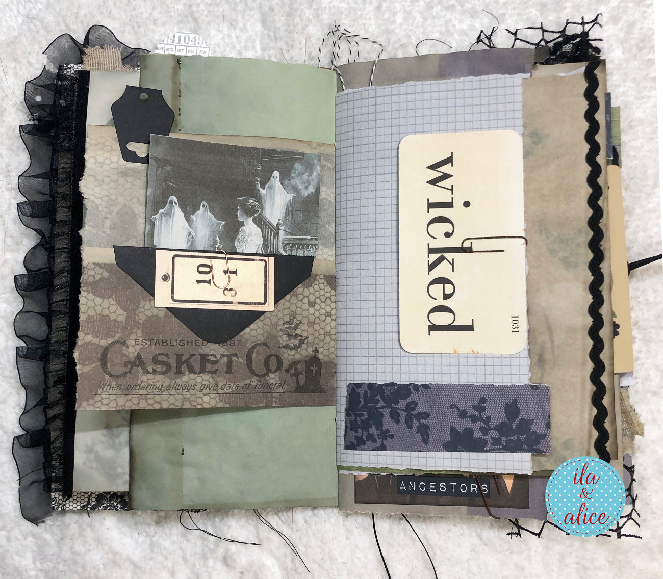 Handmade Halloween junk journal
