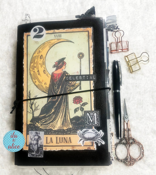 Moon Junk Journal with Collage Cover