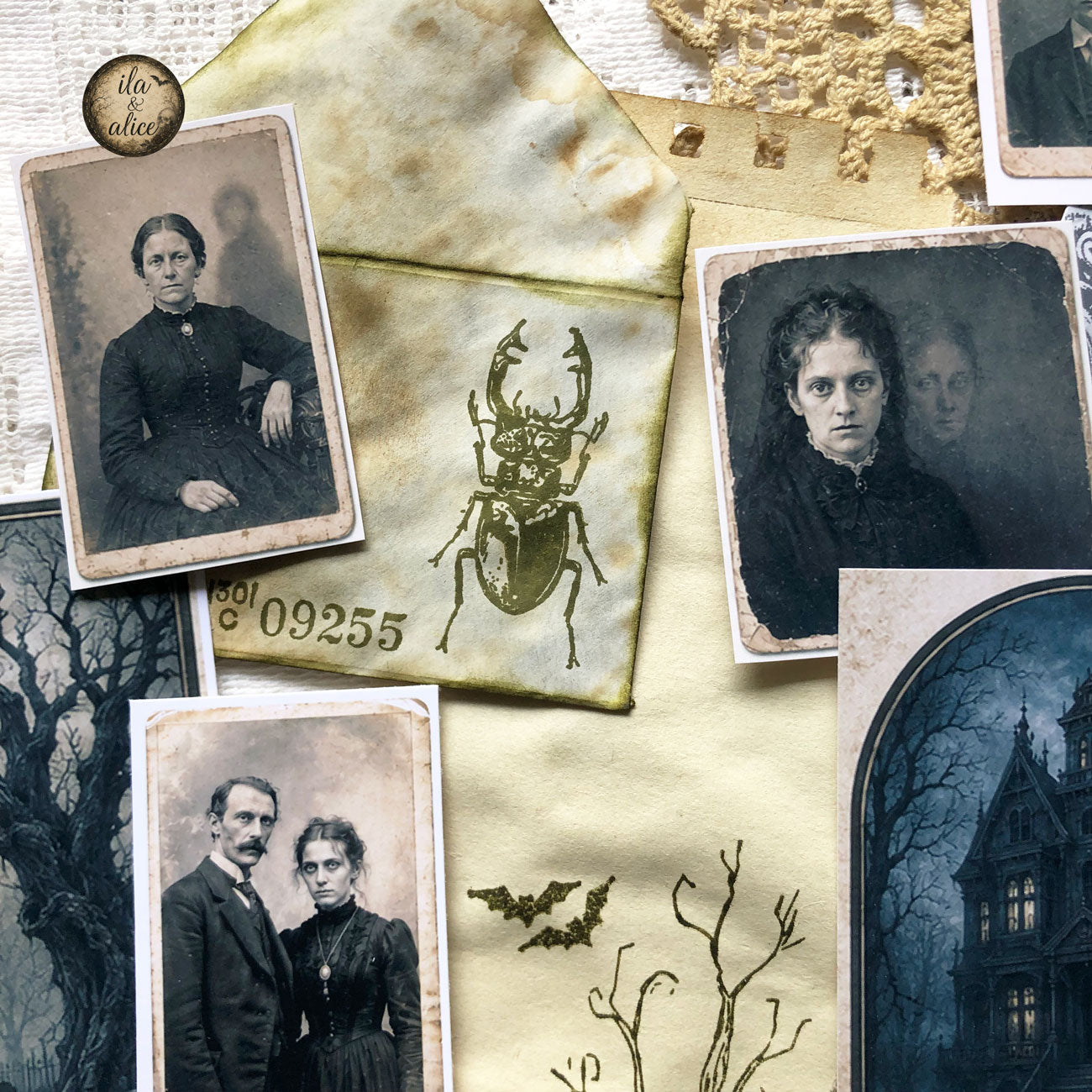 The Mourning House: Drawer No. 3 | Haunted Gothic Ephemera Pack