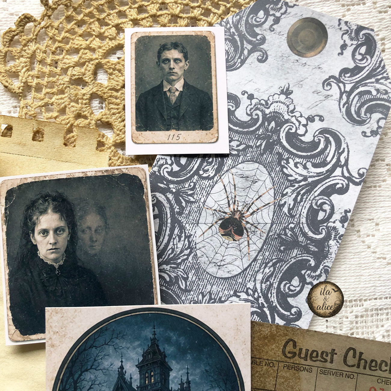 The Mourning House: Drawer No. 3 | Haunted Gothic Ephemera Pack