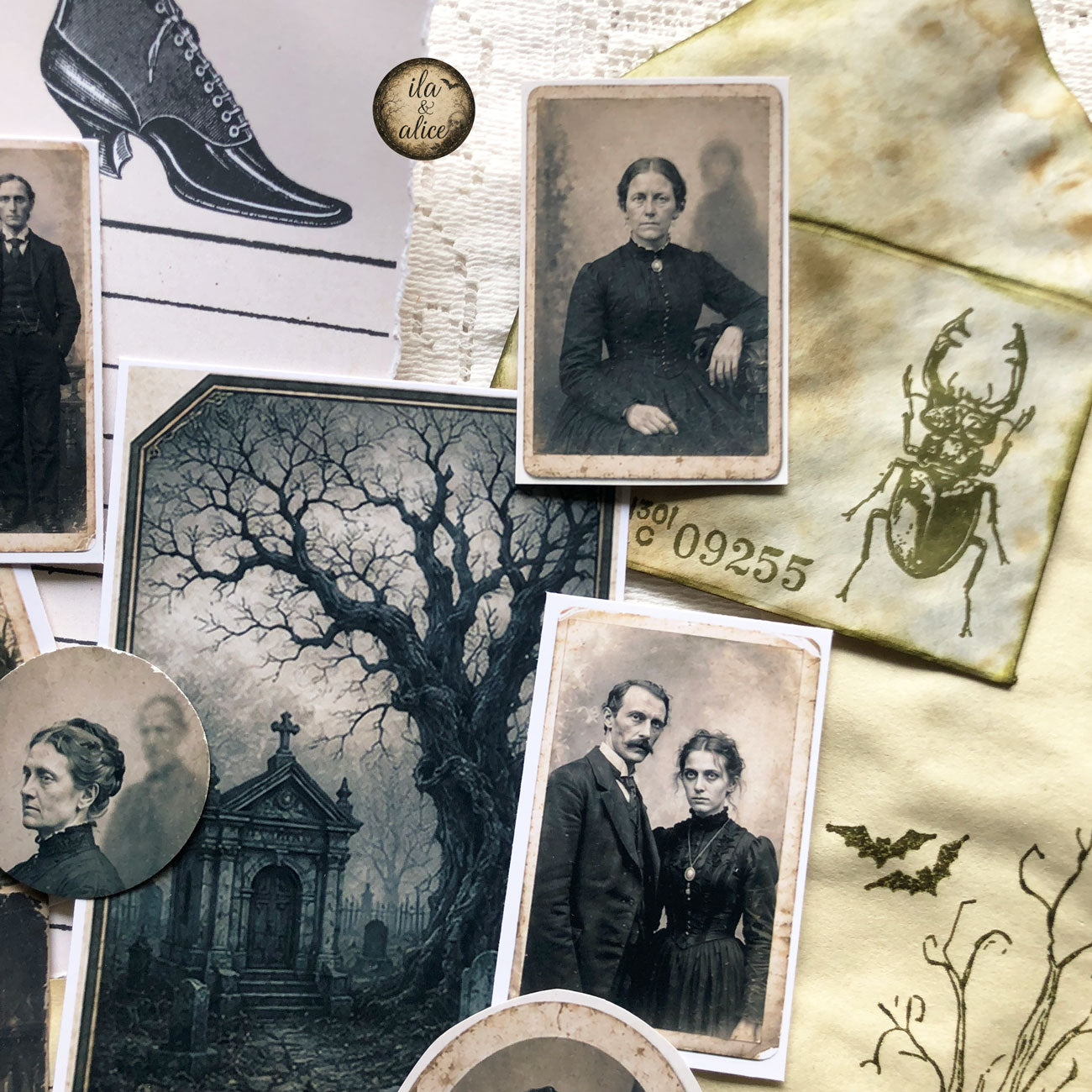 The Mourning House: Drawer No. 3 | Haunted Gothic Ephemera Pack