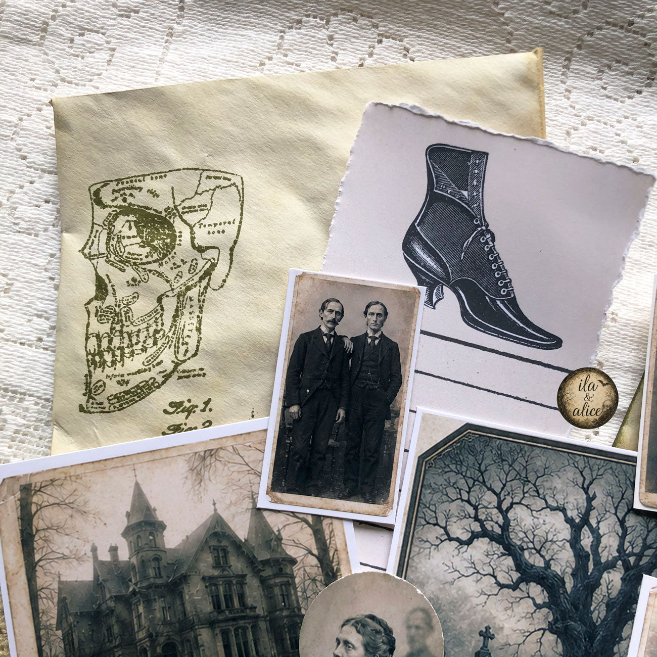 The Mourning House: Drawer No. 3 | Haunted Gothic Ephemera Pack