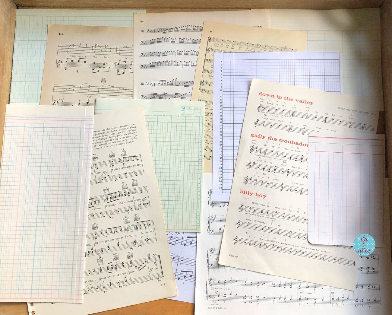 Vintage Music & Ledger Paper Pack