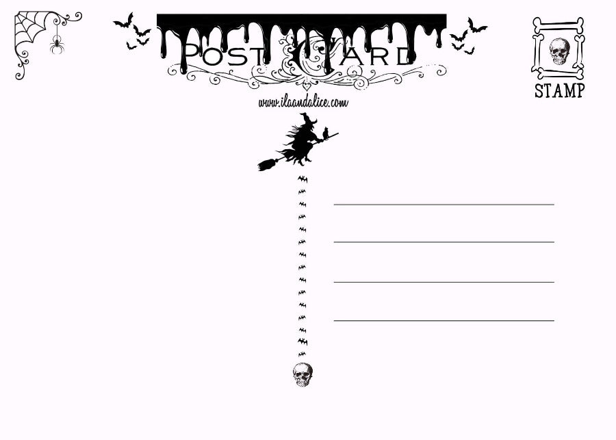 Dapper Jack Halloween Postcards Post Cards ila & alice 