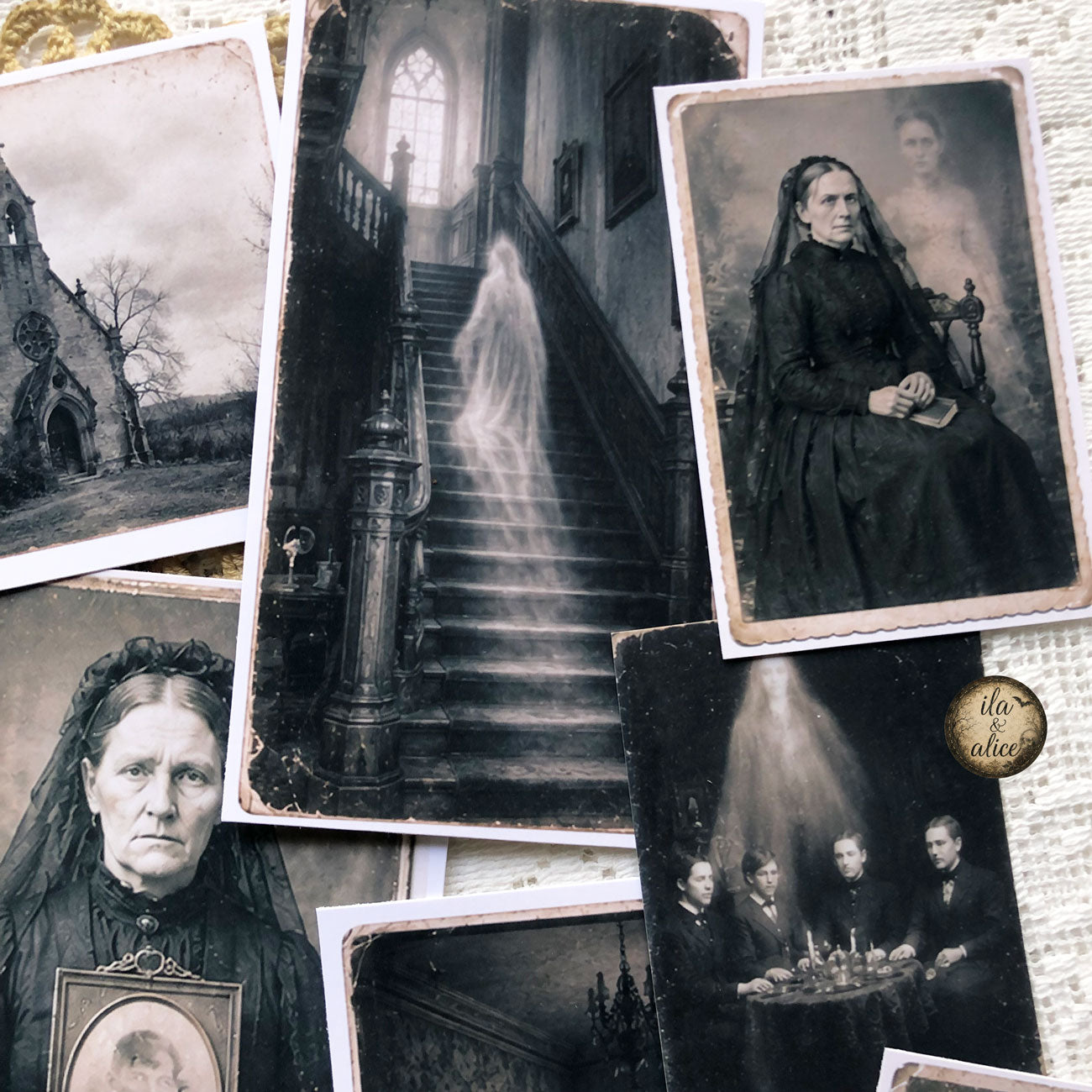 Restless Rooms: Drawer No. 4 | Haunted Victorian Photo Ephemera Pack