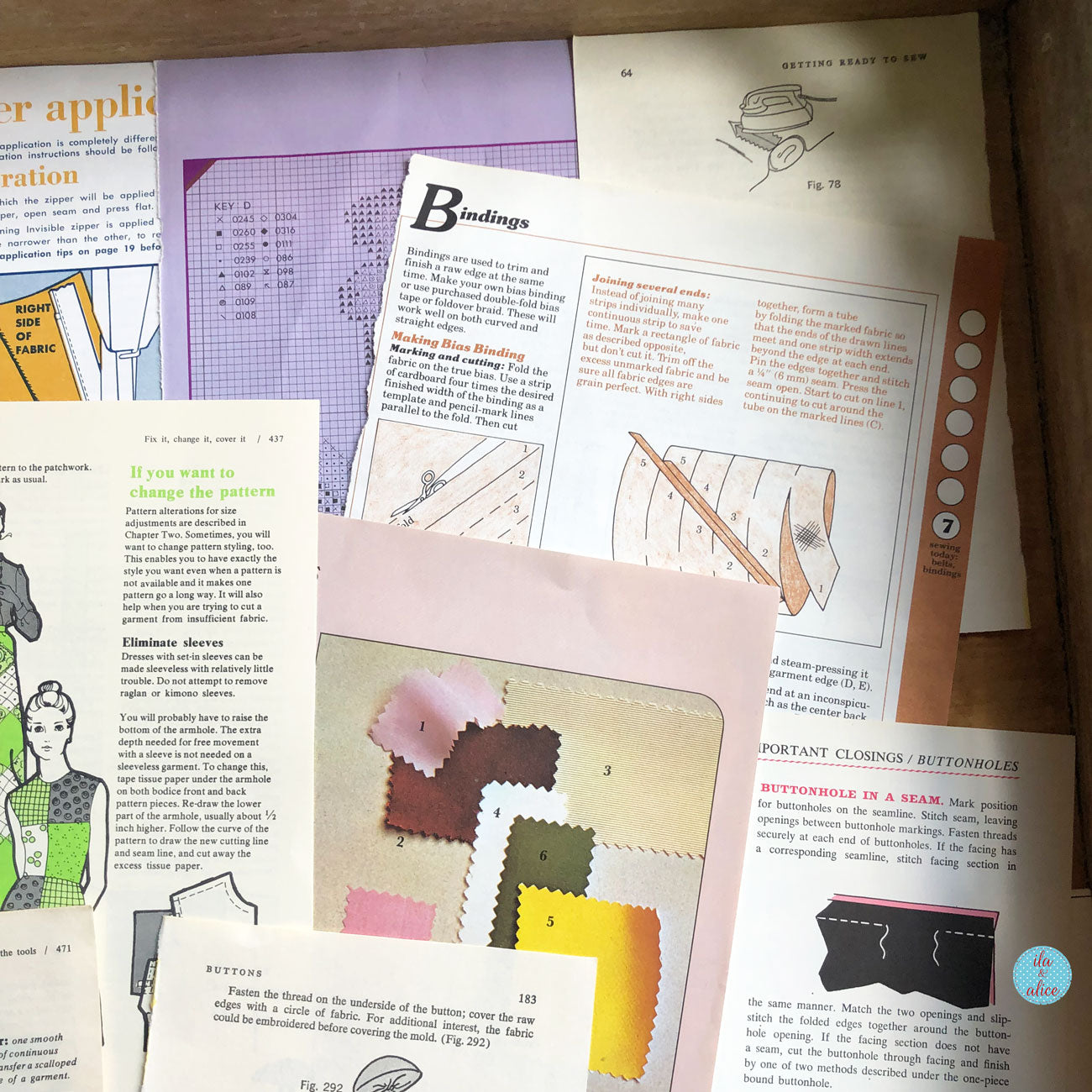 Vintage Sewing Paper Pack