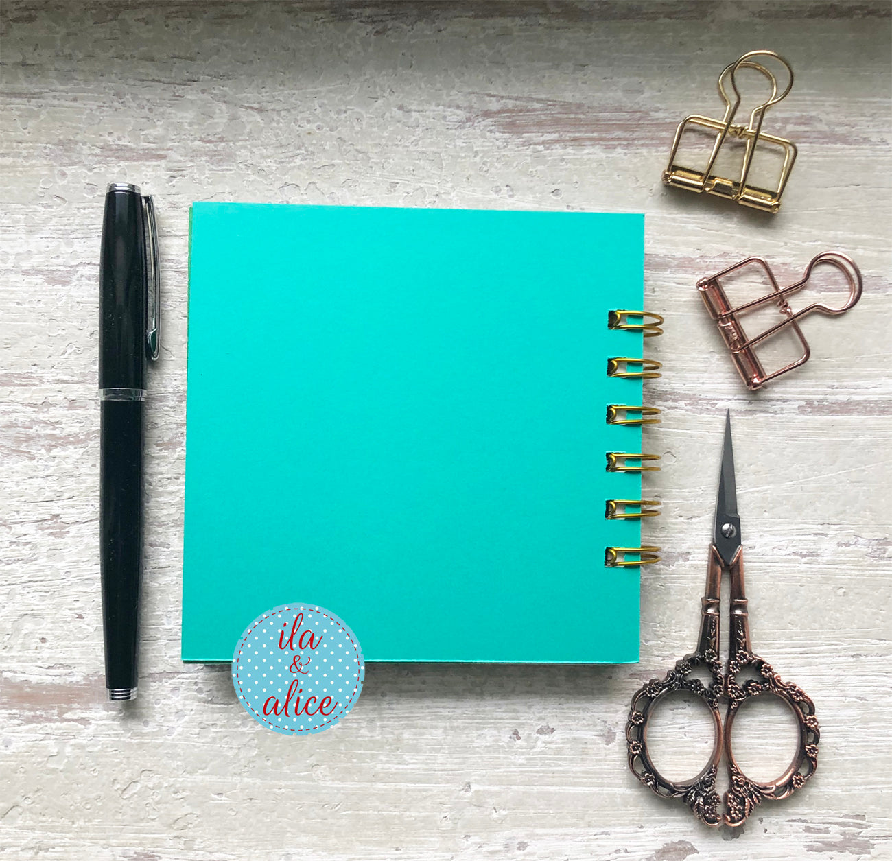 back of notebook