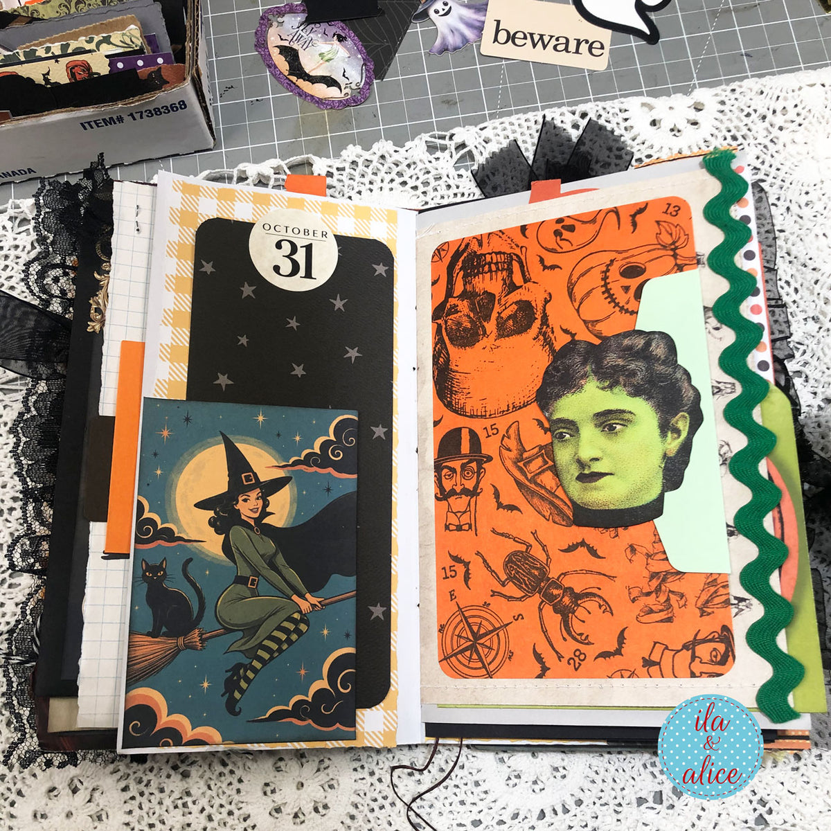 Frightfully Full — One-of-a-Kind Halloween Junk Journal