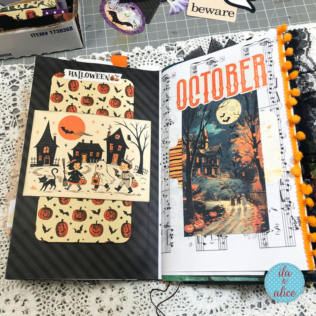 Frightfully Full — One-of-a-Kind Halloween Junk Journal