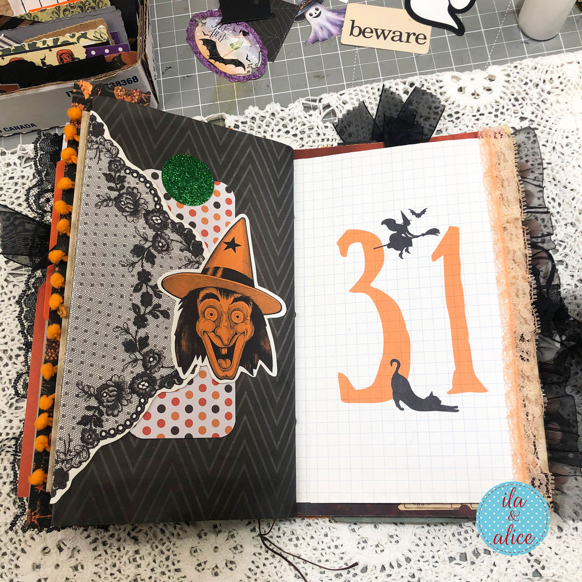 Frightfully Full — One-of-a-Kind Halloween Junk Journal
