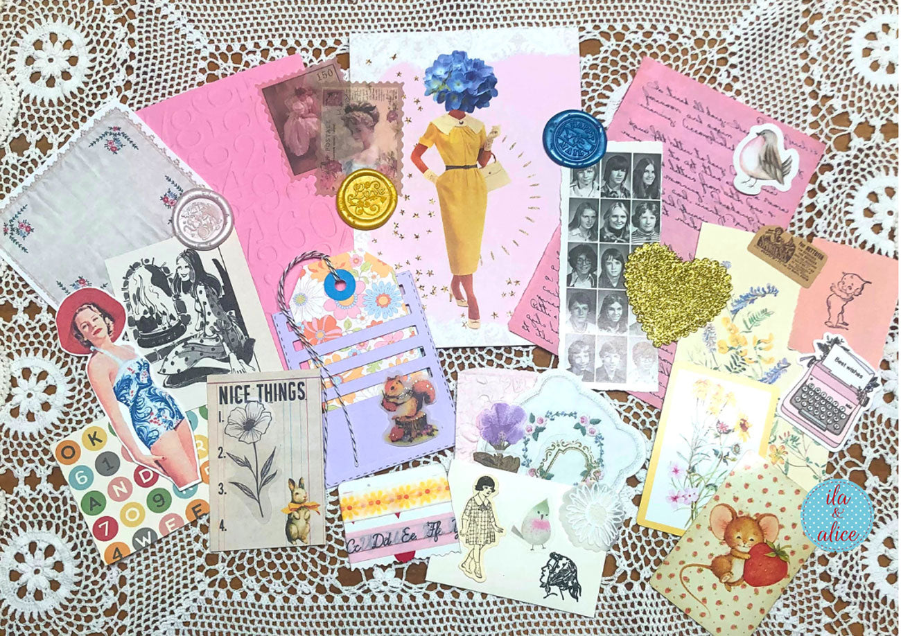 Cute Ephemera Pack-Junk Journal and Postcard Pack