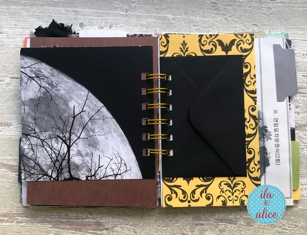 Halloween Mini Journal No. 8 | Gothic Screaming Woman Mini Junk Journal