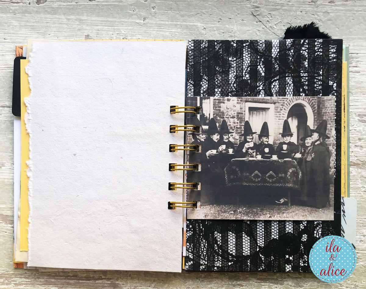 Halloween Mini Journal No. 7 | Spooky Haunted House Mini Junk Journal