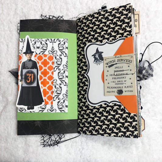 Witch Core Halloween Soft Cover Junk Journal Journal ila & alice 