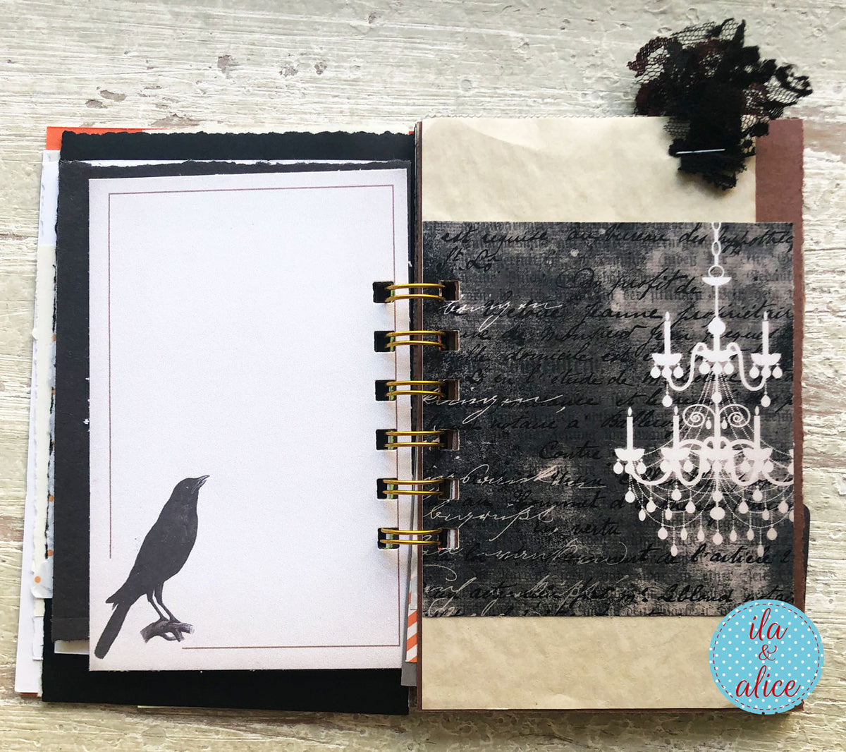 Halloween Mini Journal No. 4 | Night of Witches Gothic Mini Junk Journal