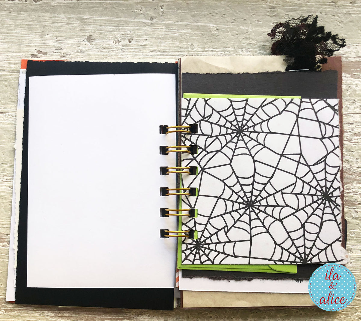 Halloween Mini Journal No. 4 | Night of Witches Gothic Mini Junk Journal