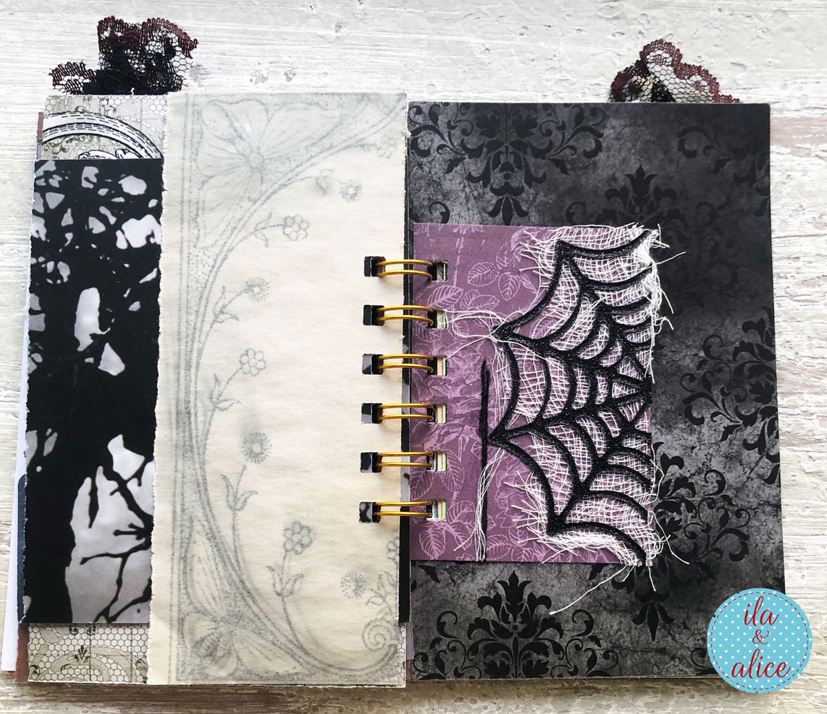 Halloween Mini Journal No. 4 | Night of Witches Gothic Mini Junk Journal
