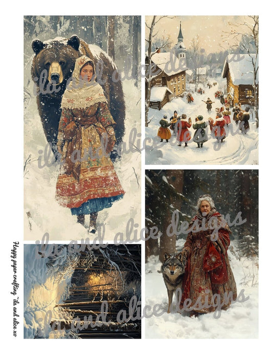 Slavic Winter Journal Tags Journal ila & alice 