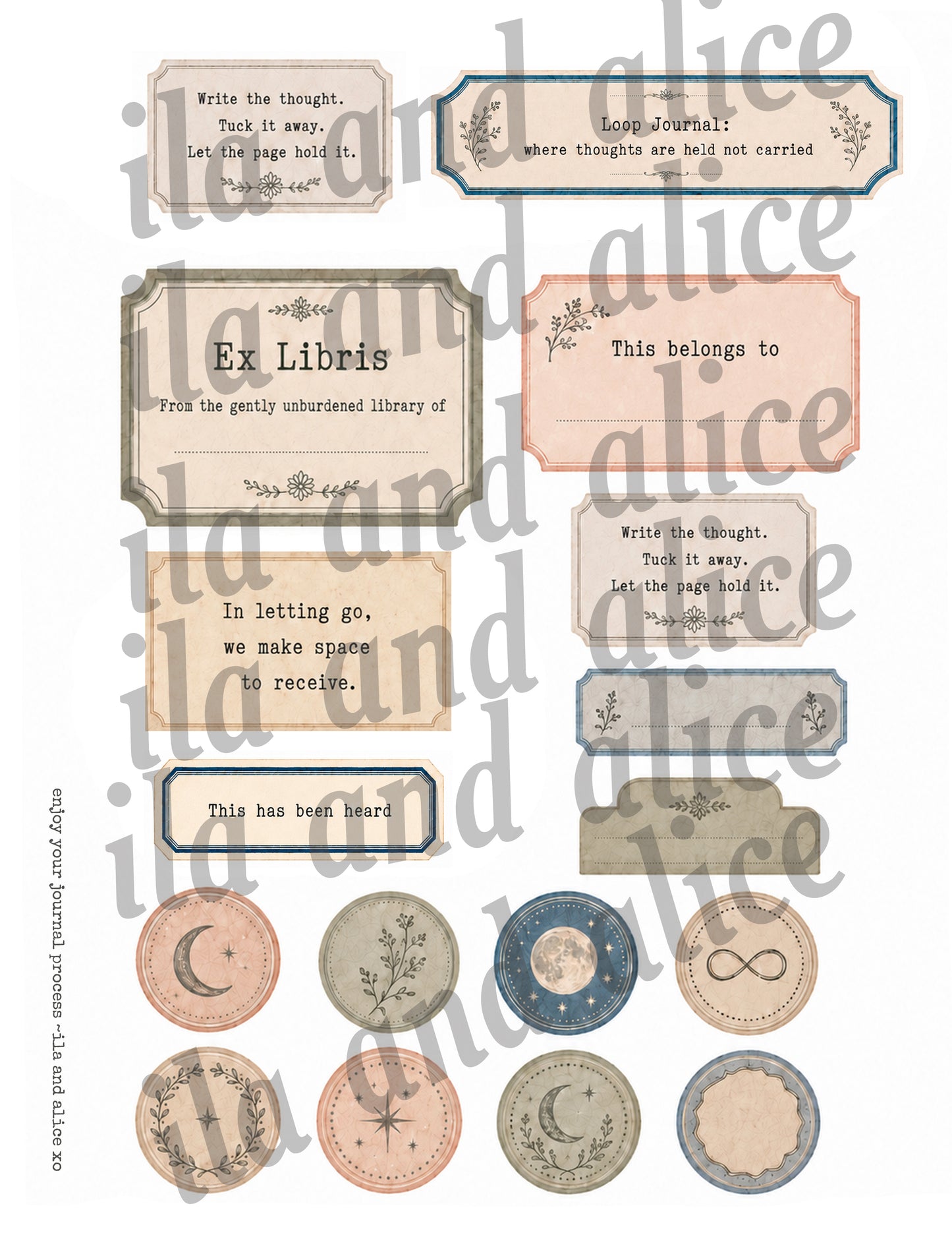 Loop Journal Companion Kit | Printed Journal Pages Mailed to You