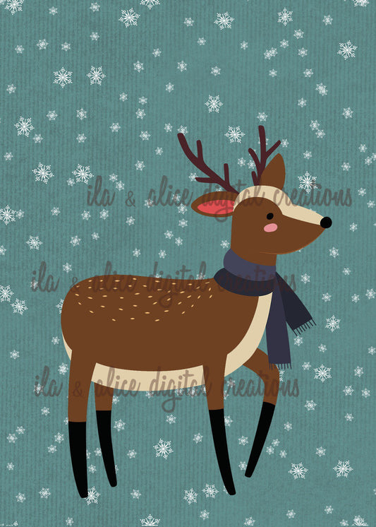 Woodland Creatures in the Winter Postcards Post Cards ila & alice 