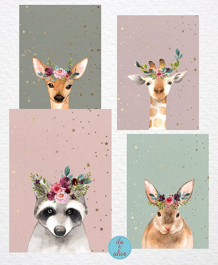 Sweet Baby Animal Postcards Post Cards ila & alice 