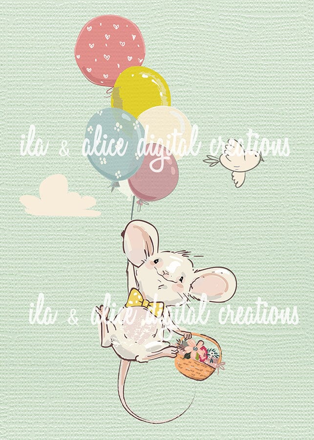 Playful Mice Postcards Post Cards ila & alice 